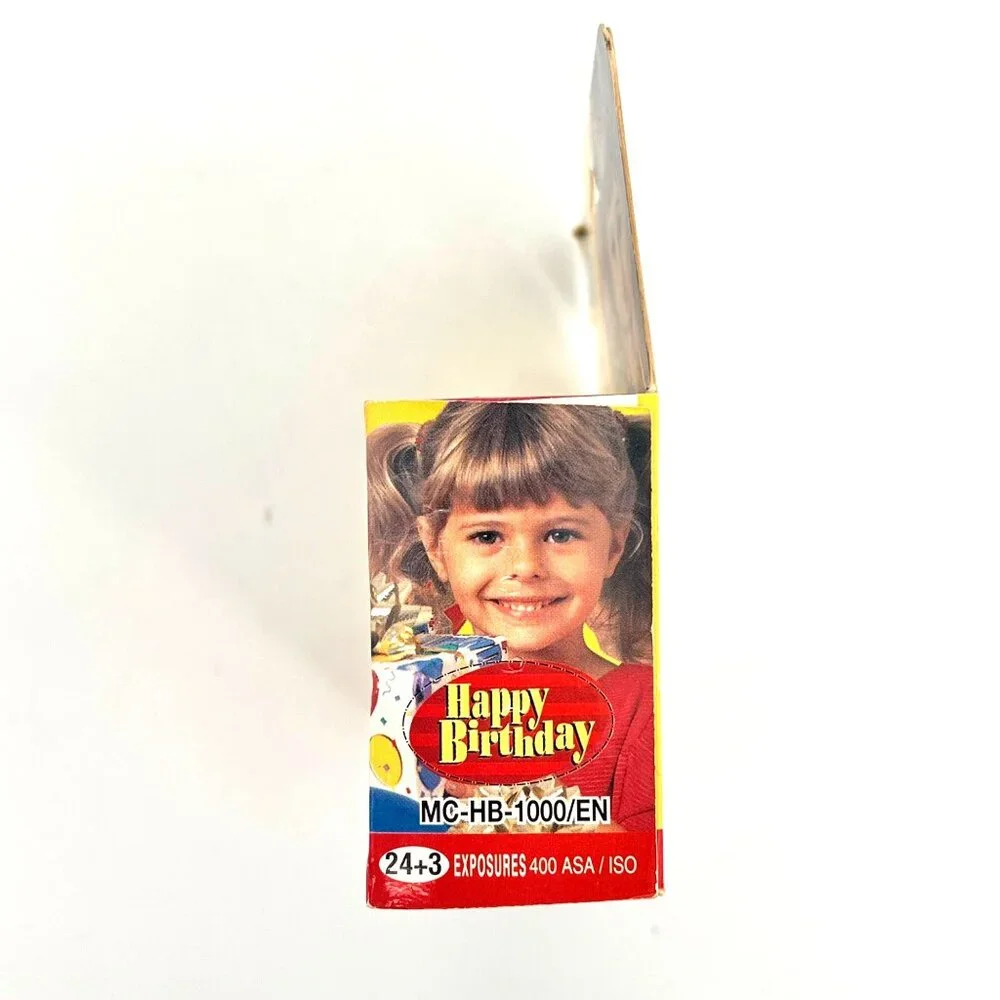 35 mm Color The Message Camera Preloaded Happy Birthday Flash Camera Unopened